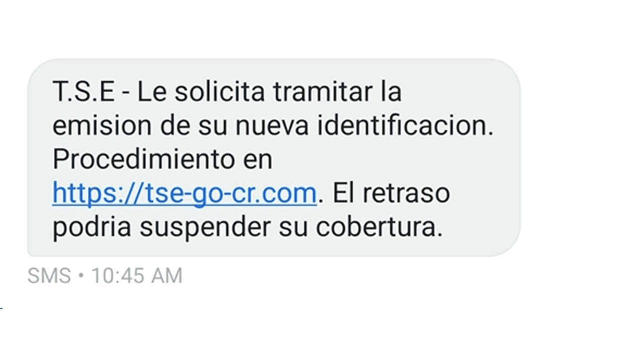 SMS falso TSE: Tribunal advierte sobre mensaje de identificación fraudulento