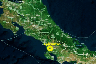 Sismo de magnitud 6.2 sacude el Pacífico Central de Costa Rica.