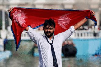 Protestas en Nepal con jóvenes enfrentando represión policial