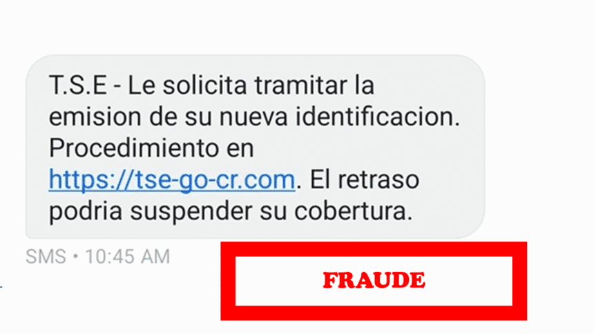 SMS falso TSE