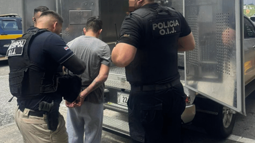 “Interpol Costa Rica detiene prófugo en Juan Santamaría”