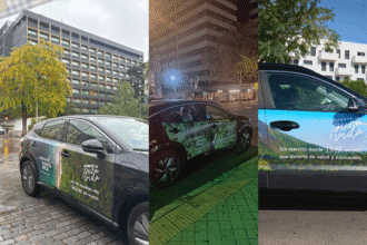 taxis eléctricos promueven Costa Rica con biodiversidad en Madrid