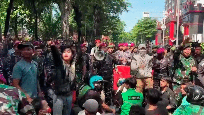 Protestas en Indonesia con apoyo regional por apps