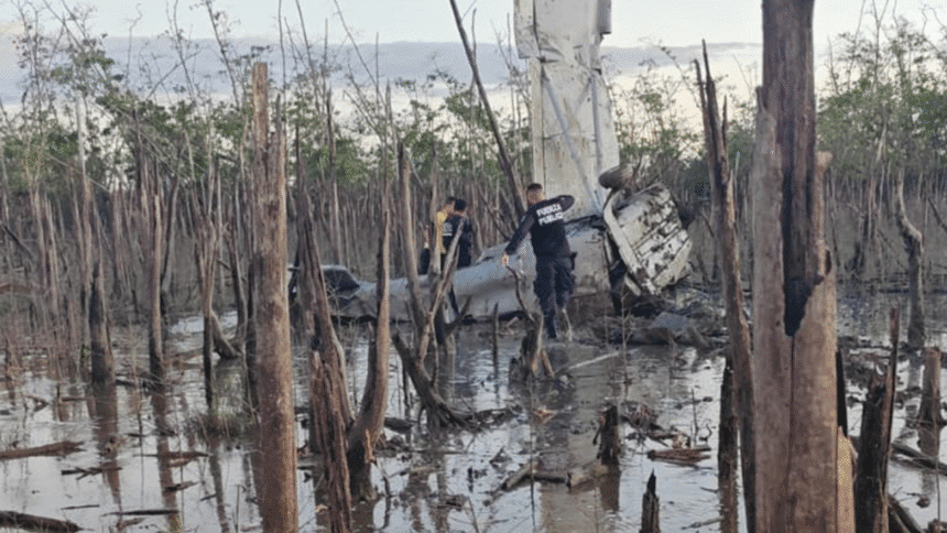 PCD decomisa cocaína en aeronave siniestrada en Carate, Puerto Jiménez