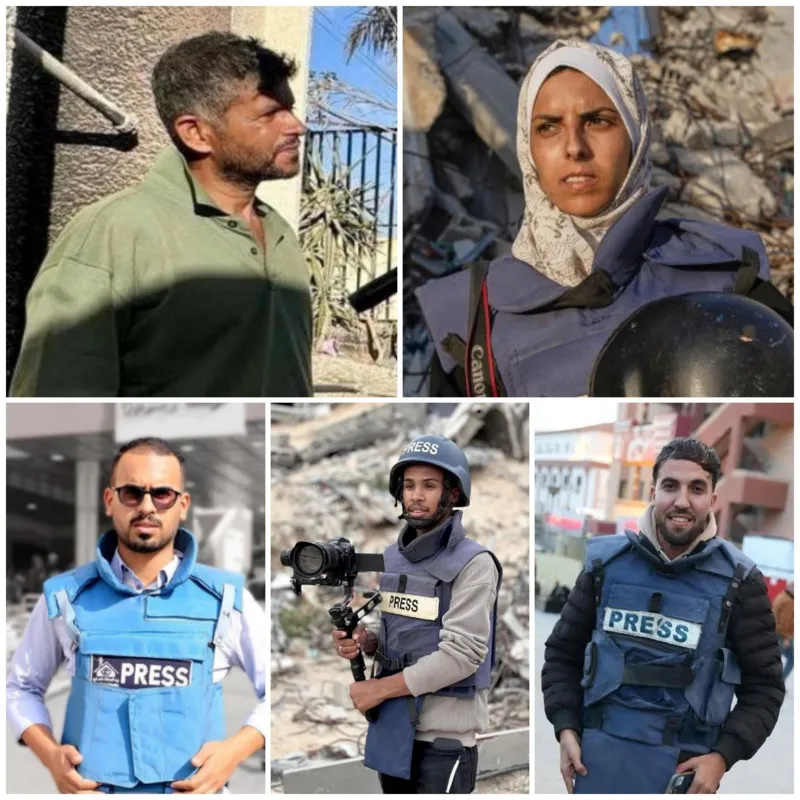 Bomberos palestinos rescatan a personas heridas entre los escombros en Gaza tras un ataque aéreo.