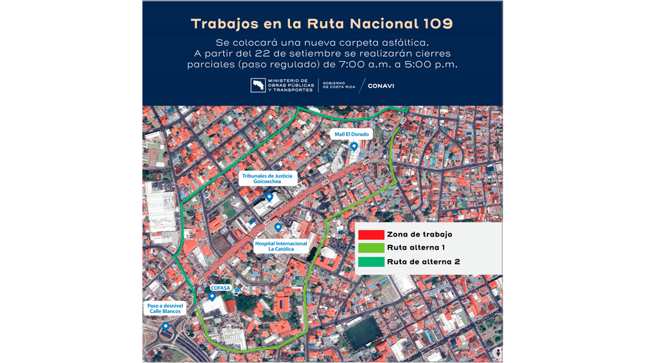 Obras en la Ruta Nacional 109 con paso regulado
